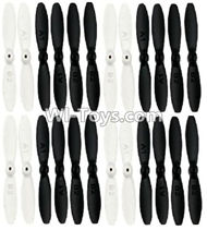 Fayee FY805 Parts-04 Propellers,Main rotor blades(24pcs),Fayee FY805 RC Hexacopter Drone Spare Parts,FY805 Quadcopter Replacement Accessories